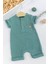Erkek Bebek Müslin %100 Pamuk Şortlu Yazlık Tulum 1