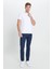 Slim Fit Dar Kesim 5 Cep Esnek Denim Jean Kot Pantolon 3