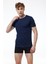 Erkek Beyaz Basic Yuvarlak Yaka Ince Modal T-Shirt 084 2
