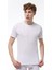 Erkek Beyaz Basic Yuvarlak Yaka Ince Modal T-Shirt 084 1