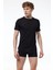Erkek Beyaz Basic Yuvarlak Yaka Ince Modal T-Shirt 084 2