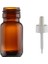 20 ml Kahverengi Cam Ecza Şişesi Plastik Da mlalıklı Çubuklu, 24 Adet 1