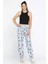 Kadın Beli Lastikli Desenli Pijama Altı 1