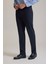 Erkek Lacivert Regular Fit Yan Cepli Kışlık Kanvas Pantolon 3