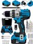 Powertools Usa Brushless 58 V 5AH Çelik Darbeli Şarjlı Matkap Vidalama-Kırmızı Dflng Series 1