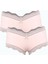 Kadın Pamuklu 2li Boxer Pudra 40277 1