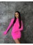 Pembe Eldiven Detaylı Mini Elbise 1