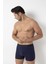 Gri Renk Erkek Boxer - 6'lı Set Paket Özel Kutusunda 4