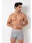 Gri Renk Erkek Boxer - 6'lı Set Paket Özel Kutusunda 3