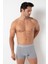 Gri Renk Erkek Boxer - 6'lı Set Paket Özel Kutusunda 4