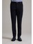 Erkek Lacivert Slim Fit Yan Cepli Kanvas Pantolon 3