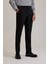 Erkek Siyah Regular Fit Yan Cepli Kışlık Kanvas Pantolon 1