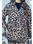Leopar Desenli Kuşaklı Kadın Trençkot 3