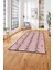 Baskılı Iskandinav Desen Etnik Görünüm Yıkanabilir Yolluk Mutfak Salon Halısı, Iskandinav-33-Pembe, 3