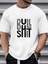 Erkek Bull Shıt Boğa Basklı T-Shirt Yeni Sezon Oversize Salaş 1