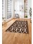 Baskılı Iskandinav Etnik Kilim Model Yıkanabilir Yolluk Mutfak Salon Halısı, Iskandinav-37-Kahve, 3