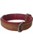 Lüks Deri Köpek Boyun Tasması 2X25-32 cm Kırmızı Kahverengi 2