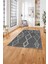 Baskılı Iskandinav Geometrik Model Yıkanabilir Yolluk Mutfak Salon Halısı, Iskandinav-45-Gri, 3