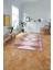 Baskılı Iskandinav Hasır Model Yıkanabilir Yolluk Mutfak Salon Halısı, Iskandinav-60-Pembe, 2