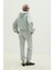 Gri Gala Düğmeli Oversize Sweat 5