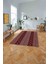 Baskılı Iskandinav Hasır Model Yıkanabilir Yolluk Mutfak Salon Halısı, Iskandinav-44-Bordo, 2
