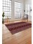 Baskılı Iskandinav Hasır Model Yıkanabilir Yolluk Mutfak Salon Halısı, Iskandinav-44-Bordo, 4