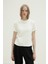Ekru Comfy Basic Tişört 2