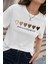 Kadın Hearts Baskılı Tasarım T-Shirt Oversize Salaş 1