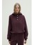 Mürdüm Gala Düğmeli Oversize Sweat 1