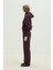 Mürdüm Gala Düğmeli Oversize Sweat 4