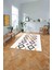 Baskılı Iskandinav Sade Modern Yıkanabilir Yolluk Mutfak Salon Halısı, Iskandinav-49-Beyaz, 2