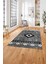 Dijital Baskılı Iskandinav Klasik Motif Yıkanabilir Yolluk Mutfak Salon Halısı, Iskandinav-56-Gri, 3