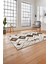 Baskılı Iskandinav Kilim Görünümlü Yıkanabilir Yolluk Mutfak Salon Halısı, Iskandinav-35-Kahve, 4
