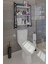 Elony Klozet Üstü Düzenleyici Raf Banyo Düzenleyici Raf Klozet Üstü Raf Banyo Raf Dolap 2