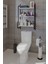 Elony Klozet Üstü Düzenleyici Raf Banyo Düzenleyici Raf Klozet Üstü Raf Banyo Raf Dolap 3