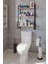Elony Klozet Üstü Düzenleyici Raf Banyo Düzenleyici Raf Klozet Üstü Raf Banyo Raf Dolap 2