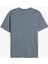 Pamuklu Kısa Kollu Bisiklet Yaka Basic Slim Fit Tişört 2