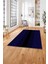 Dijital Baskılı Jüt Sade Modern Desenli Yıkanabilir Yolluk Mutfak Salon Halısı, Jüt-40-Lacivert, 2
