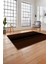 Dijital Baskılı Jüt Sade Modern Desenli Yıkanabilir Yolluk Mutfak Salon Halısı, Jüt-40-Kahve, 3