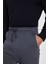 Unisex Relax Fit Rahat Kesim Şardonlu 3 Cepli Lastikli Jogger Paça Gri Eşofman Altı 3