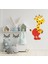 Sevimli Zürafa Çocuk Odası Duvar Sticker 2