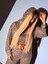 Leopar Pul Payet Crop Tasarım Sweatshirt 2