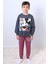 Erkek Çocuk Eşofman Takımı Mickey Mouse Baskılı Ribanalı F4 3