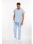 Unisex Soft Likra Bebe Mavi Hemşire ve Doktor Üniforması Cerrahi Takım Scrubs 2
