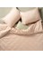 Solıd 300 Tc Çizgili 2'Li Cotton %100 Pamuk Saten Yastık Kılıfı 50x70+2 Cm Kum Rengi 2