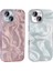 Apple iPhone 16 - Kılıf Airbagli Parlak Taş Detay Tasarımlı Esila Kapak - Pembe 5
