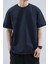 Erkek Siyah Taş Yeşil Lacivert Pamuklu 4'lü T-Shirt Paketi 5