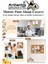 Dekoratif Mantar Pano Ahşap Çerçeve 60X90 cm 1 Adet Harita Çivisi Hediyeli Duvara Monte Mantar Çerçeve Evde Okulda Büro 5