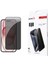 Apple iPhone 15 Ekran Koruyucu Anti-Dust Mat Hayalet Temperli Cam Siyah 1