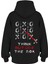 Oversize 'o,x,o' Baskılı Kapşonlu Hoodie Sweatshirt 1